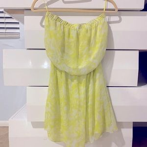 Express strapless mini dress